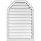 Ekena Millwork Octagonal Top Surface Mount PVC Gable Vent w/ 2"W x 2"P Brickmould Sill Frame, 26"W x 38"H GVPOT26X3803SN - alternate 1